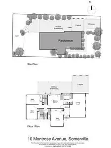 Floorplan of Homely house listing, 10 Montrose Avenue, Somerville VIC 3912