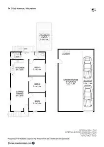 Floorplan of Homely house listing, 74 Cribb Avenue, Mitchelton QLD 4053