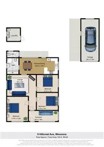 Floorplan of Homely house listing, 9 Hillcrest Avenue, Woonona NSW 2517