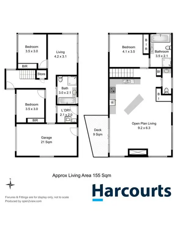 Floorplan of Homely unit listing, 2/90 Oakdowns Parade, Oakdowns TAS 7019