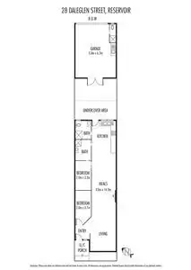 Floorplan of Homely house listing, 28 Daleglen Street, Reservoir VIC 3073