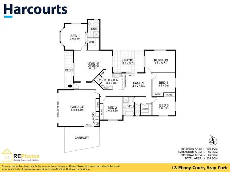 Floorplan of Homely house listing, 13 Ebony Court, Bray Park QLD 4500