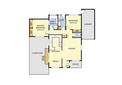 Floorplan of Homely unit listing, 2/23 Marlborough Road, Bayswater VIC 3153