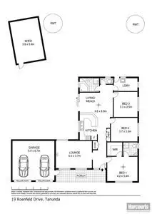 Floorplan of Homely house listing, 19 Roenfeldt Drive, Tanunda SA 5352