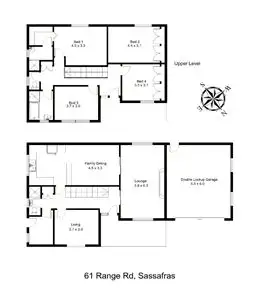 Floorplan of Homely house listing, 61 Range Road, Sassafras VIC