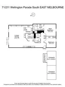 Floorplan of Homely apartment listing, 71/211 Wellington Parade South, East Melbourne VIC 3002