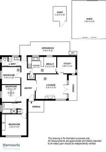 Floorplan of Homely house listing, 13 Pulteney Road, Brahma Lodge SA 5109
