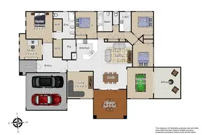 Floorplan of Homely house listing, 32 Rennison Drive, Botanic Ridge VIC 3977