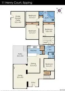 Floorplan of Homely house listing, 11 Henry Court, Epping VIC 3076