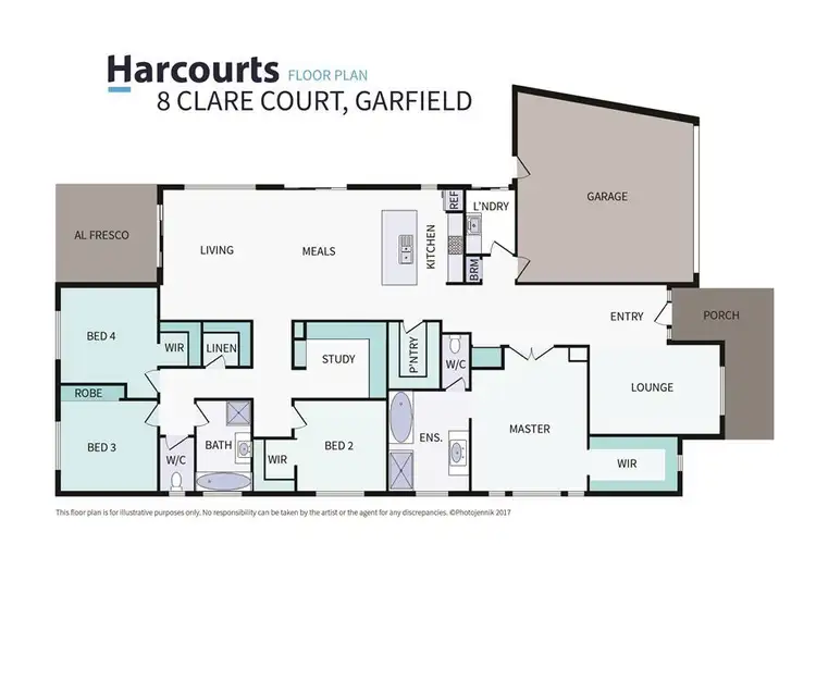 Floorplan of Homely house listing, 8 Clare Court, Garfield VIC 3814
