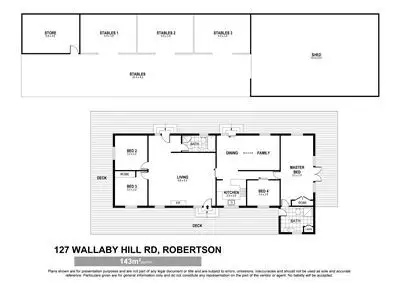 Floorplan of Homely rural property listing, 127 Wallaby Hill Rd, Robertson NSW 2577