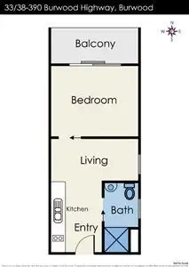 Floorplan of Homely apartment listing, 33/388-390 Burwood Highway, Burwood VIC 3125