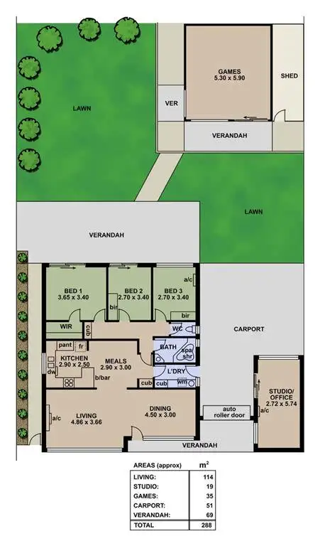 Floorplan of Homely house listing, 45 Chandlers Hill Road, O'halloran Hill SA 5158