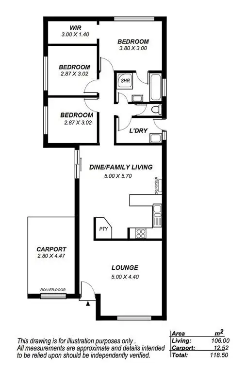 Floorplan of Homely house listing, 58 Lauren Drive, Paralowie SA 5108