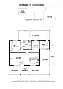 Floorplan of Homely house listing, 12 Lambert Ave, Christies Beach SA 5165