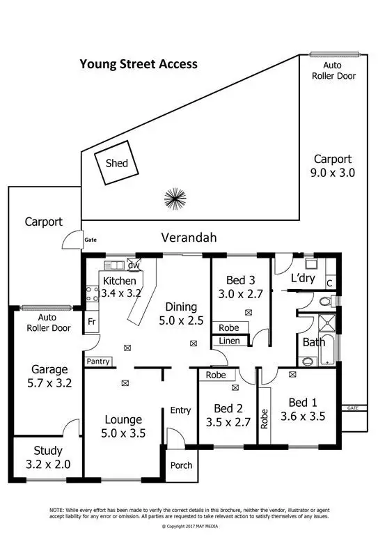 Floorplan of Homely unit listing, 1/124 Gorge Road, Newton SA 5074