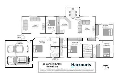 Floorplan of Homely house listing, 15 Bartlett Grove, Newnham TAS 7248