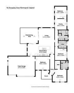 Floorplan of Homely house listing, 16 Arcadia Avenue, Hindmarsh Island SA 5214