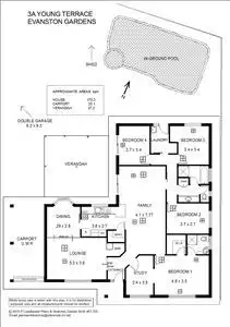 Floorplan of Homely house listing, 3A Young Terrace, Evanston Gardens SA 5116