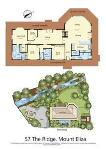 Floorplan of Homely house listing, 57 The Ridge, Mount Eliza VIC 3930