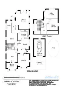 Floorplan of Homely house listing, 59 Pacific Avenue, Penshurst NSW 2222