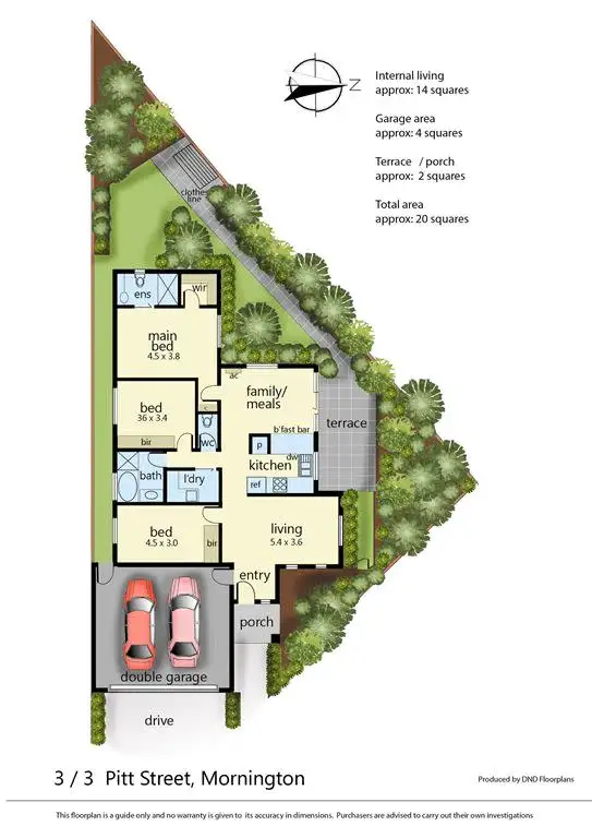 Floorplan of Homely unit listing, 3/3 Pitt Street, Mornington VIC 3931