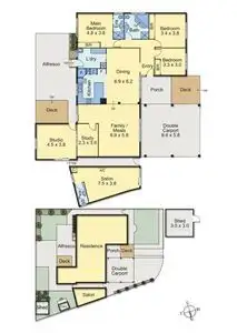 Floorplan of Homely house listing, 6 Roanoke Court, Epping VIC 3076