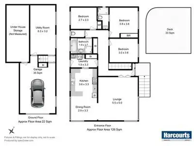 Floorplan of Homely house listing, 55 Alford Street, Howrah TAS 7018