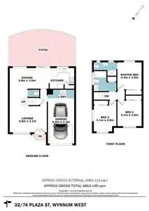 Floorplan of Homely townhouse listing, 32/74 Plaza Street, Wynnum West QLD 4178