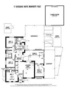 Floorplan of Homely house listing, 17 Richards Drive, Morphett Vale SA 5162