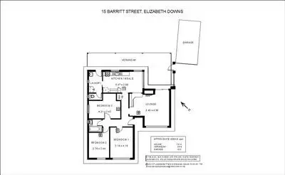 Floorplan of Homely house listing, 15 Barritt Street, Elizabeth Downs SA 5113
