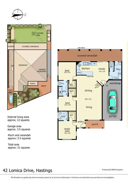 Floorplan of Homely house listing, 42 Lomica Drive, Hastings VIC 3915