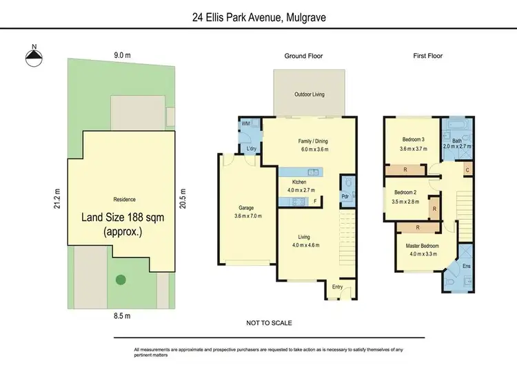Floorplan of Homely townhouse listing, 24 Ellis Park Avenue, Mulgrave VIC 3170
