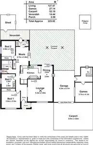 Floorplan of Homely house listing, 279 Smart Road, St Agnes SA 5097
