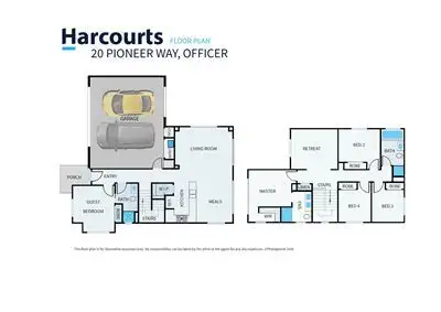 Floorplan of Homely house listing, 20 Pioneer Way, Officer VIC 3809