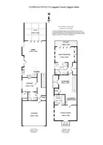 Floorplan of Homely semi-detached listing, 1/13 Vaggelas Crescent, Biggera Waters QLD