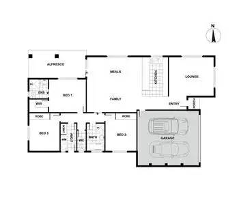 Floorplan of Homely house listing, 33 Dagmar Berne Street, Macgregor ACT 2615