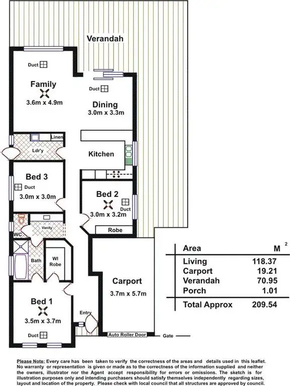 Floorplan of Homely house listing, 7 Niedpath Street, Walkley Heights SA 5098