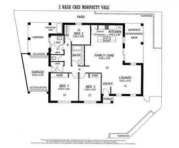 Floorplan of Homely house listing, 2 Nash Crescent, Morphett Vale SA 5162