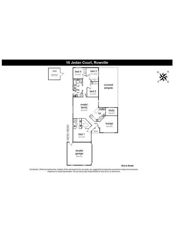Floorplan of Homely house listing, 18 Jedan Court, Rowville VIC 3178