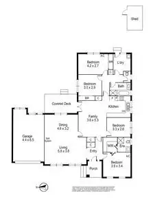 Floorplan of Homely house listing, 3 Ponsford Avenue, Wantirna South VIC 3152