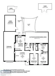 Floorplan of Homely house listing, 16 O'Reilly Street, Parafield Gardens SA 5107
