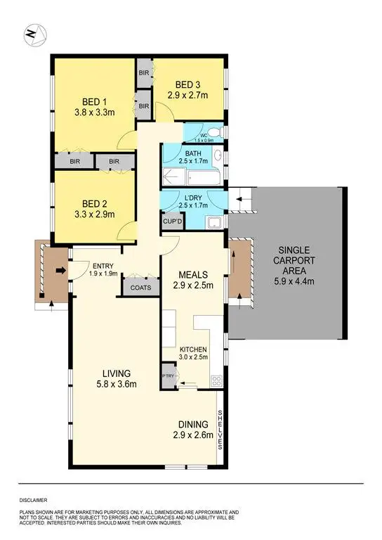Floorplan of Homely unit listing, 1/68 Victoria Street, Sebastopol VIC 3356