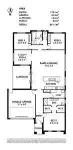 Floorplan of Homely house listing, 16 Belmont Crescent, Mount Barker SA 5251