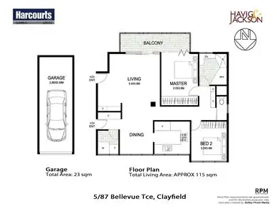 Floorplan of Homely apartment listing, 5/87 Bellevue Terrace, Clayfield QLD 4011