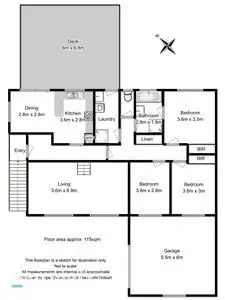 Floorplan of Homely house listing, 7 Brady Street, Midway Point TAS 7171