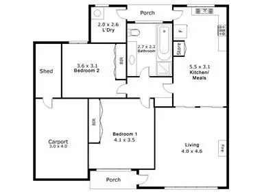 Floorplan of Homely unit listing, 3/594 Anzac Highway, Glenelg East SA 5045