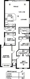 Floorplan of Homely house listing, 149B Reid Avenue, Hectorville SA 5073