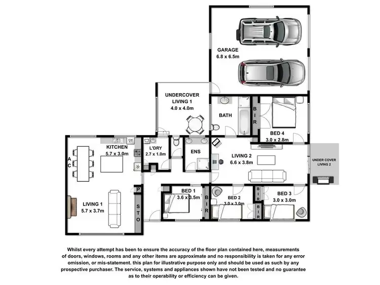 Floorplan of Homely house listing, 308 Thompsons Road, Hamilton VIC 3300
