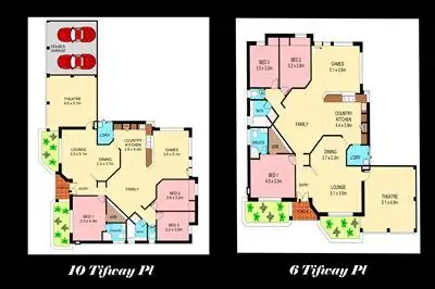 Floorplan of Homely house listing, 6 Tifway Place, Carabooda WA 6033